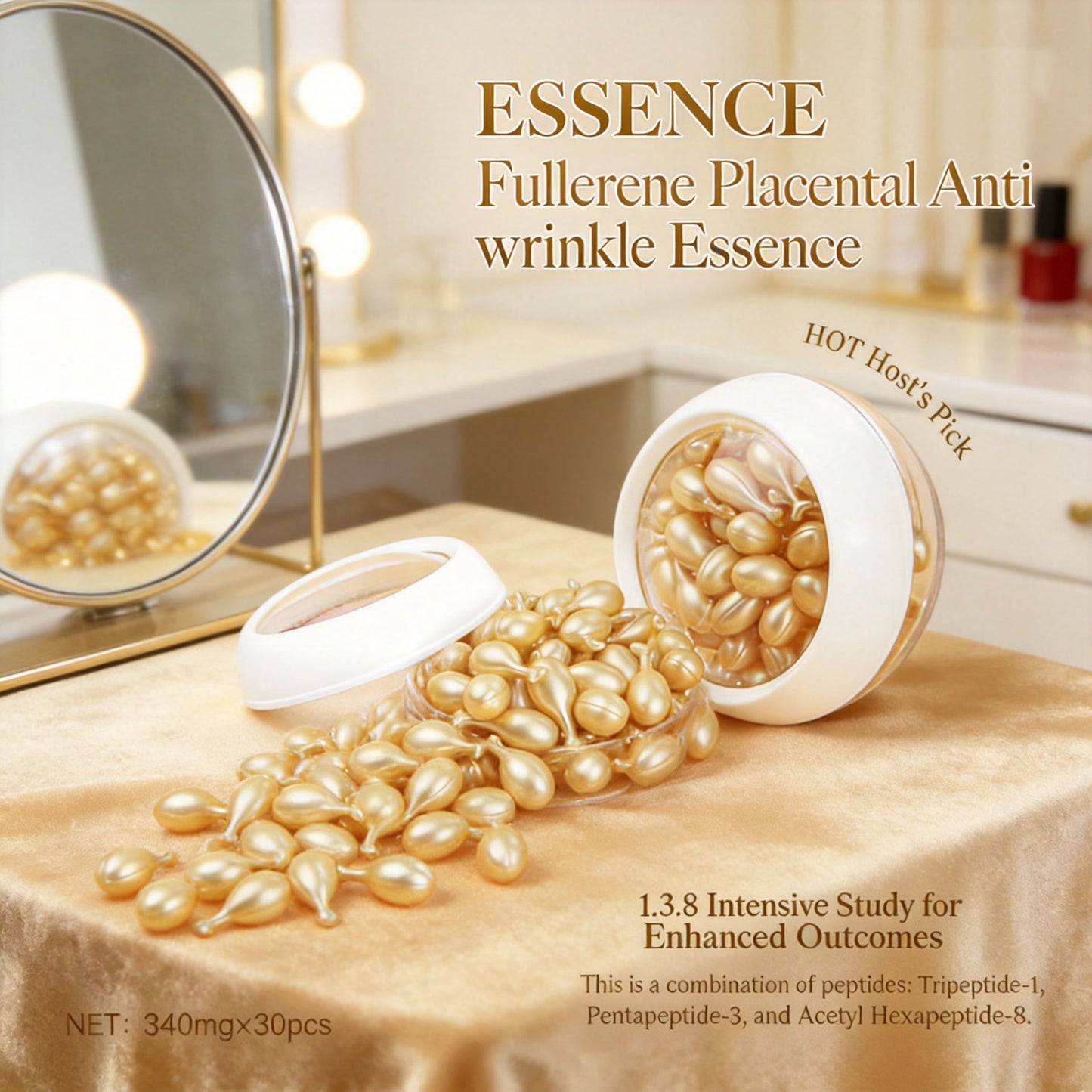 Fullerene Hydrating & Firming Facial Serum Capsules
